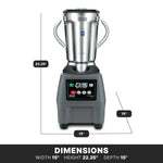 Waring CB15 Commercial Food Blender – 1 Gallon Stainless Steel, Heavy-Duty