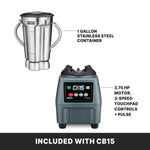 Waring CB15 Commercial Food Blender – 1 Gallon Stainless Steel, Heavy-Duty