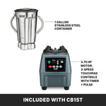 Waring CB15T Commercial Food Blender with Timer – 1 Gallon Stainless Steel, Heavy-Duty