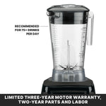 Waring MX1050XTX Xtreme Commercial Blender – 3.5 HP, Electronic Touchpad, 64 oz. Container