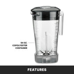 Waring MX1200XTX XPrep Commercial Blender – 3.5 HP, Variable Speed, 64 oz. Container