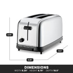 Waring WCT704 Toaster – 4 Slice, 2 Slot Light-Duty Commercial Toaster