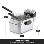 Waring WDF1000 Deep Fryer – 10 lb. Capacity Commercial Countertop Fryer