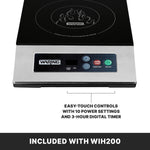 Waring WIH200 Induction Range – Single Burner Commercial Induction Cooktop