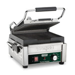 Waring WPG150 Panini Grill – Ribbed Plates, 9.75" x 9.25" Commercial Grill
