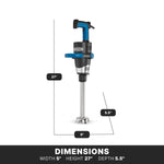 Waring WSB500X Immersion Blender – 12" Heavy-Duty Big Stik® EvolutionX