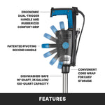 Waring WSB600X Immersion Blender – 16" Heavy-Duty Big Stik® EvolutionX