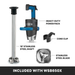 Waring WSB650X Immersion Blender – 18" Heavy-Duty Big Stik® EvolutionX