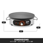 Waring WSC160X Crêpe Maker – 16" Electric Commercial Crêpe Maker