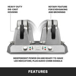 Waring WW250X2 Waffle Maker – Side-by-Side Belgian Commercial Waffle Maker