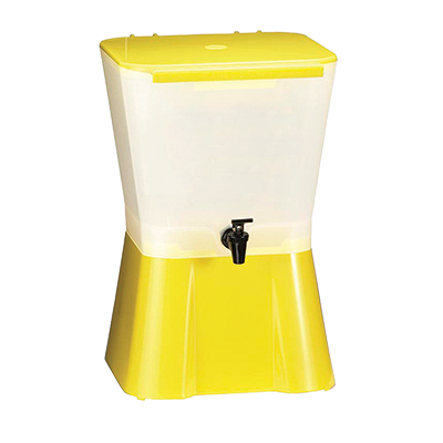 Tablecraft 955 3 Gallon Yellow Beverage Dispenser