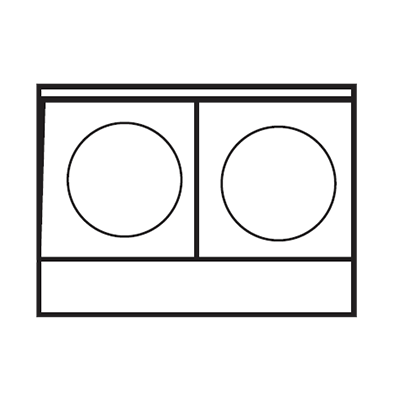 Imperial IHPA-2-24-E Hotplate, electric, countertop, 24", (2) round plate elements, solid top, CE