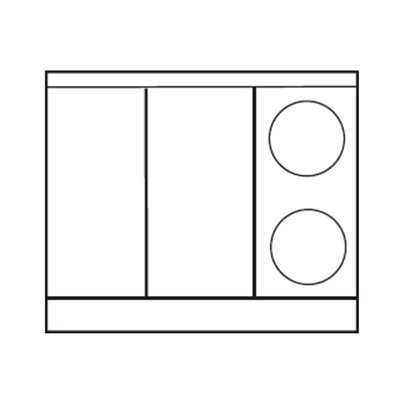 Imperial IHR-2HT-2-E-M Heavy Duty Range, electric, 36", modular, (2) round elements, (2) 12" hot tops, CE