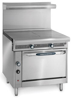 Imperial IHR-2HT-M Diamond Series Heavy Duty Range, gas, 36", modular, (2) 18" hot tops, 80,000 BTU, NSF