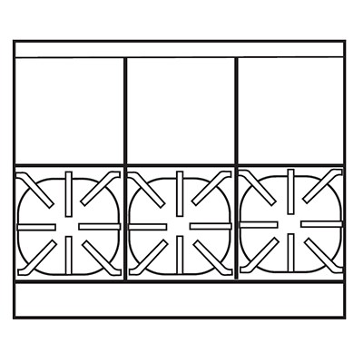 Imperial IHR-3HT-3 Diamond Series Heavy Duty Range, gas, 36", (3) open burners, (3) 12" hot tops, standard oven, 250,000 BTU, NSF