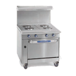 Imperial IHR-4-1HT-E-XB Heavy Duty Range, electric, 36", (4) round elements, (1) 12" hot top, CE