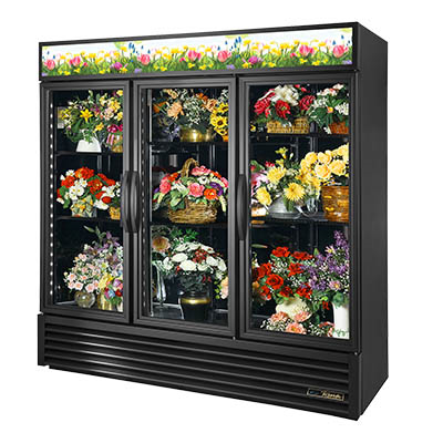Restaurant Equipment &gt; Restaurant Refrigeration Equipment for Commercial Kitchens &gt; Merchandising &amp; Display Refrigerators and Freezers &gt; Floral Coolers &gt; Three Section Floral Cooler