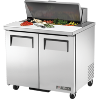 Restaurant Equipment &gt; Restaurant Refrigeration Equipment for Commercial Kitchens &gt; Top Prep Refrigerators &amp; Refrigeration Equipment for Restaurants &gt; Commercial Sandwich &amp; Salad Prep Refrigerators &gt; Two-Section Commercial Prep Refrigerators