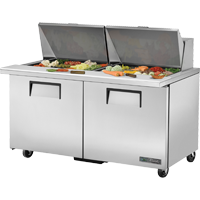 Restaurant Equipment &gt; Restaurant Refrigeration Equipment for Commercial Kitchens &gt; Top Prep Refrigerators &amp; Refrigeration Equipment for Restaurants &gt; Mega Top Sandwich Prep Refrigerators &gt; Two-Section Mega Top Prep Refrigerators