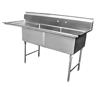 Restaurant Equipment &gt; Commercial Restaurant Sinks for Efficient Kitchen Operations &gt; Compartment Sinks &gt; Two Compartment Sinks