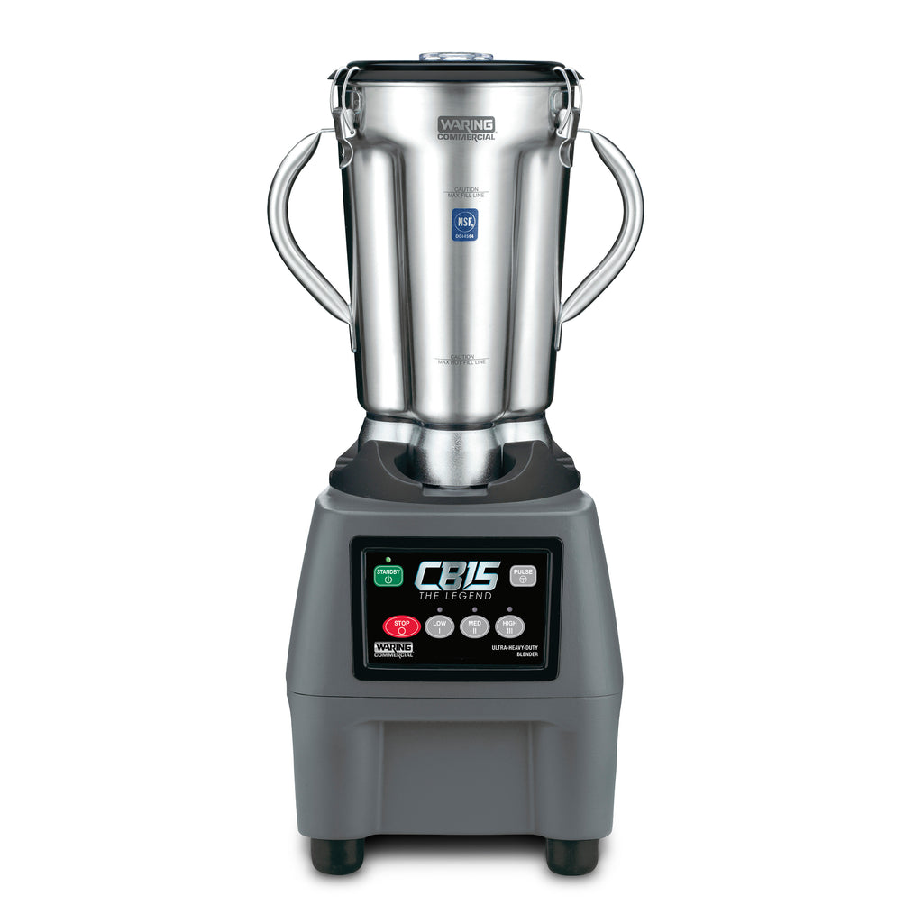 Waring CB15 Commercial Food Blender – 1 Gallon Stainless Steel, Heavy-Duty