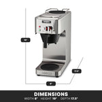 Waring WCM50P Café Deco Automatic Coffee Brewer – 3.9 Gallons/Hour