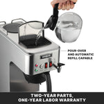 Waring WCM50P Café Deco Automatic Coffee Brewer – 3.9 Gallons/Hour