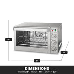 Waring WCO500X Convection Oven – Half Size, 150°F–500°F, Stainless Steel