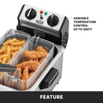 Waring WDF75RC Deep Fryer – 8.5 lb. Capacity Commercial Countertop Fryer