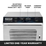 Waring WDH10 Dehydrator – 10 Tray Commercial Food Dehydrator