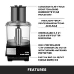 Waring WFP14S Food Processor – 3.5 Qt Commercial Processor