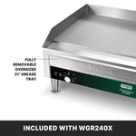 Waring WGR240X Griddle – 24" Electric Countertop Commercial Griddle