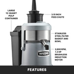 Waring WJX80X Juice Extractor – Commercial Pulp Eject Juicer