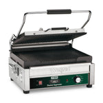 Waring WPG250T Panini Grill – Ribbed Plates, 14.5" x 11" with Timer Commercial Grill