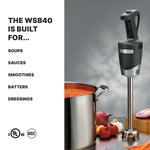 Waring WSB40 Immersion Blender – 10" Medium-Duty Quik Stik Plus