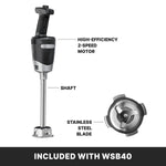Waring WSB40 Immersion Blender – 10" Medium-Duty Quik Stik Plus