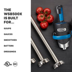 Waring WSB500X Immersion Blender – 12" Heavy-Duty Big Stik® EvolutionX
