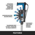 Waring WSB500X Immersion Blender – 12" Heavy-Duty Big Stik® EvolutionX