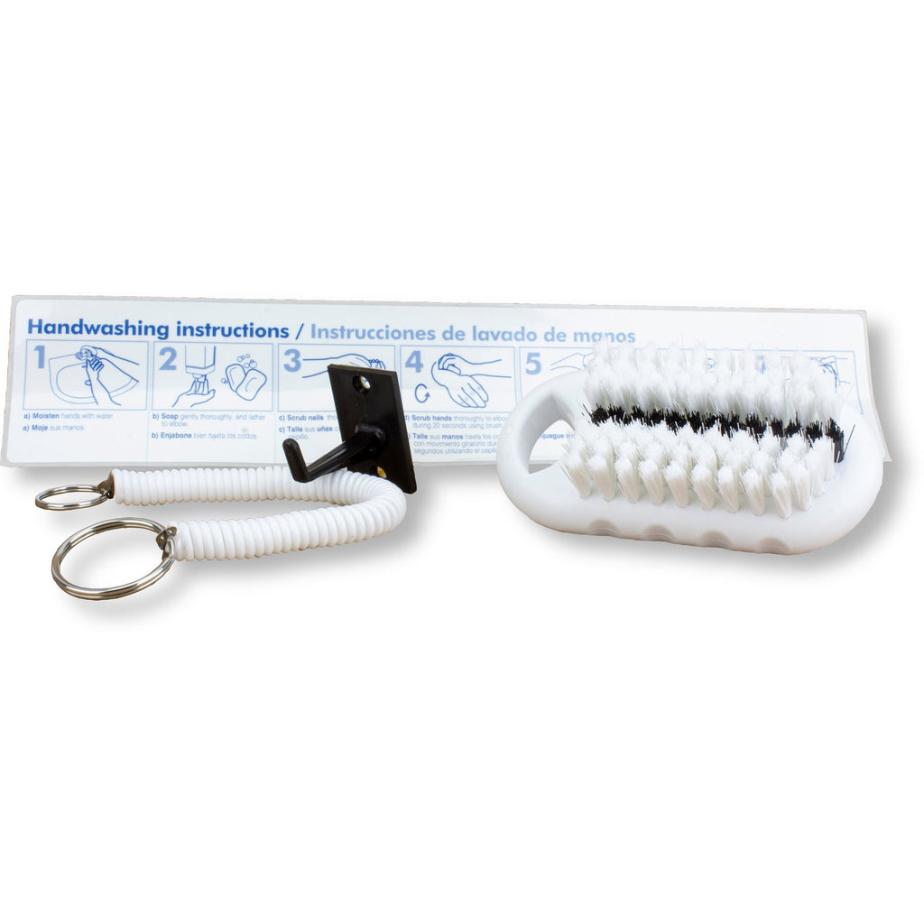 Carlisle 40021EC02 Sparta Hand & Nail Brush kit, 2-1/4", polyester, white