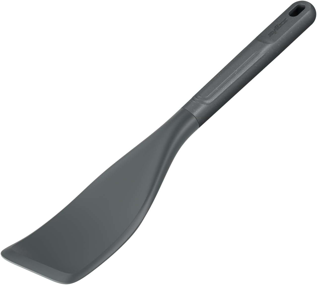 Zyliss E980236 Easy Lift Turner 11.8" x 23", Sustainable Wheatstraw/Silicone, Spatula for Cooking, Non Stick, Heat Resistant Silicone Head, Beluga Grey