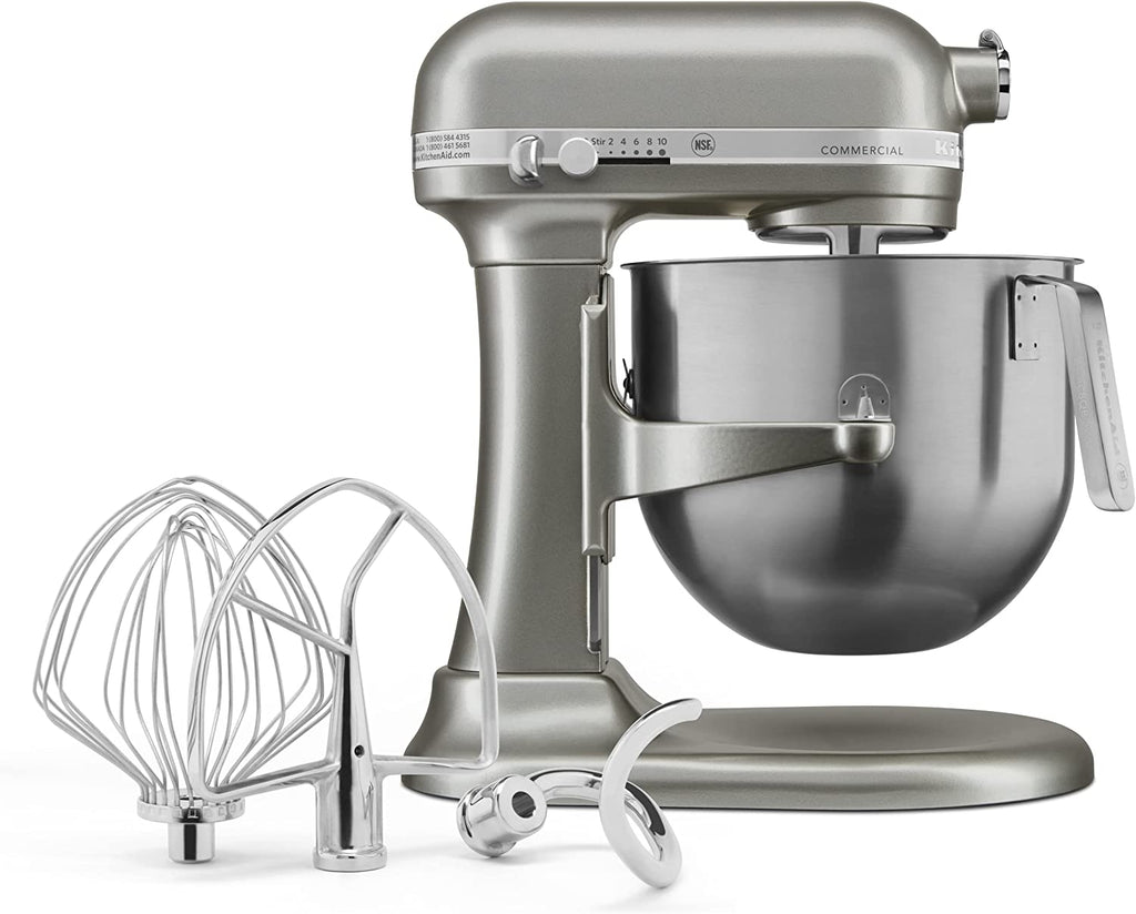 KitchenAid® KSM8990CU Commercial Stand Mixer, 8 Quart Bowl with Lift, Silver