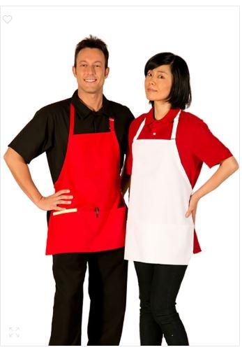 HI-LITE 833P3ARD 3/4 Bib-3 Pocket Adjustable Neck, Red