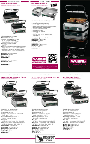 Waring WFG150 Brochure
