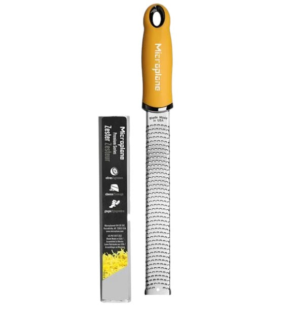 Microplane 46623 Premium Classic Citrus Zester and Grater, Mustard Yellow