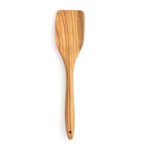 RSVP OW-SPAT Olive Wood Spatula 12.25", Rustic, Natural Authentic Italian Olive Wood