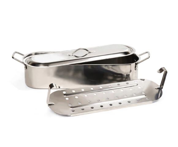 RSVP International ST-20P Endurance Collection Fish Poaching Set, 20 inch, Stainless Steel