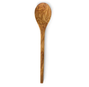 RSVP OW-TASTE Olive Wood Tasting Spoon, 12", Rustic, Natural Authentic Italian Olive Wood