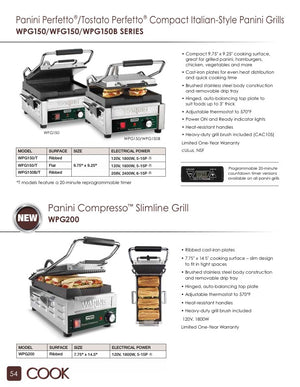 Waring WPG150 Catalog Page