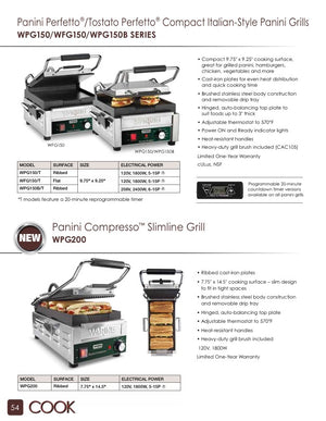 Waring WPG200 Catalog Page