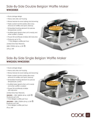 Waring WW250X2 Catalog Page